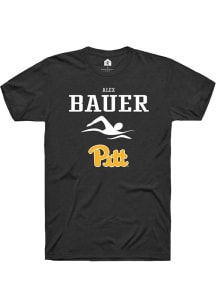 Alex Bauer  Pitt Panthers Black Rally NIL Sport Icon Short Sleeve T Shirt