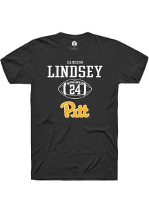 Cameron Lindsey  Pitt Panthers Black Rally NIL Sport Icon Short Sleeve T Shirt