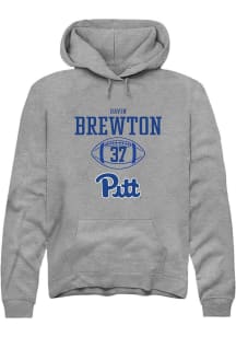 Davin Brewton  Rally Pitt Panthers Mens Graphite NIL Sport Icon Long Sleeve Hoodie