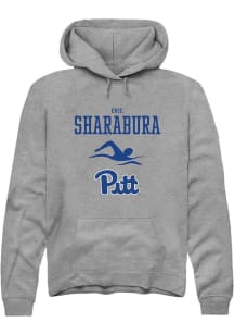 Eric Sharabura  Rally Pitt Panthers Mens Graphite NIL Sport Icon Long Sleeve Hoodie