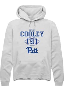 Jiavani Cooley  Rally Pitt Panthers Mens White NIL Sport Icon Long Sleeve Hoodie