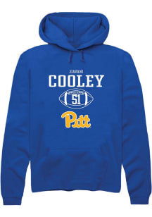 Jiavani Cooley  Rally Pitt Panthers Mens Blue NIL Sport Icon Long Sleeve Hoodie
