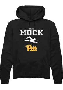 Tessa Mock  Rally Pitt Panthers Mens Black NIL Sport Icon Long Sleeve Hoodie