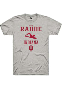 Joseph Radde  Indiana Hoosiers Ash Rally NIL Sport Icon Short Sleeve T Shirt