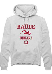 Joseph Radde  Rally Indiana Hoosiers Mens White NIL Sport Icon Long Sleeve Hoodie
