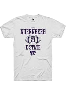 Bryce Noernberg  K-State Wildcats White Rally Football NIL Sport Icon Short Sleeve T Shirt