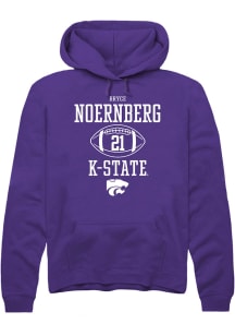 Bryce Noernberg  Rally K-State Wildcats Mens Purple Football NIL Sport Icon Long Sleeve Hoodie