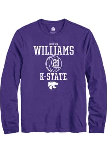 Jordyn Williams  K-State Wildcats Purple Rally NIL Sport Icon Long Sleeve T Shirt