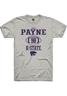 Kian Payne  K-State Wildcats Ash Rally Football NIL Sport Icon Short Sleeve T Shirt