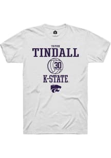 Tatum Tindall  K-State Wildcats White Rally NIL Sport Icon Short Sleeve T Shirt