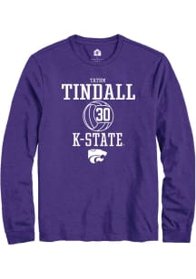 Tatum Tindall  K-State Wildcats Purple Rally NIL Sport Icon Long Sleeve T Shirt