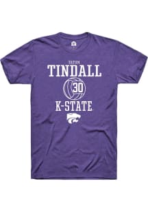 Tatum Tindall  K-State Wildcats Purple Rally NIL Sport Icon Short Sleeve T Shirt