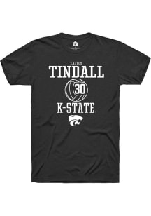 Tatum Tindall  K-State Wildcats Black Rally NIL Sport Icon Short Sleeve T Shirt