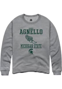 Sammy Agnello  Rally Michigan State Spartans Mens Graphite NIL Sport Icon Long Sleeve Crew Sweatsh..