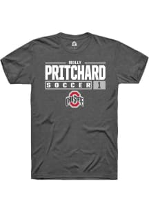 Molly Pritchard  Ohio State Buckeyes Dark Grey Rally NIL Stacked Box Short Sleeve T Shirt