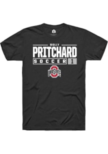 Molly Pritchard  Ohio State Buckeyes Black Rally NIL Stacked Box Short Sleeve T Shirt