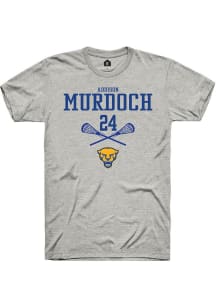 Addison Murdoch  Pitt Panthers Ash Rally NIL Sport Icon Short Sleeve T Shirt