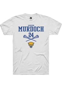 Addison Murdoch  Pitt Panthers White Rally NIL Sport Icon Short Sleeve T Shirt