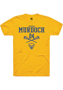 Addison Murdoch  Pitt Panthers Gold Rally NIL Sport Icon Short Sleeve T Shirt