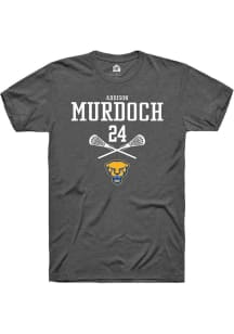 Addison Murdoch  Pitt Panthers Dark Grey Rally NIL Sport Icon Short Sleeve T Shirt