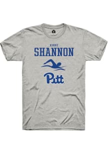 Kimmy Shannon  Pitt Panthers Ash Rally NIL Sport Icon Short Sleeve T Shirt