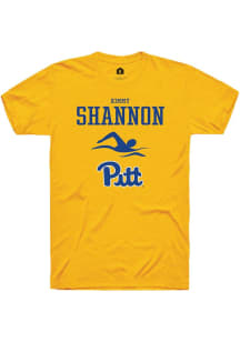 Kimmy Shannon  Pitt Panthers Gold Rally NIL Sport Icon Short Sleeve T Shirt