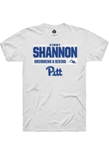 Kimmy Shannon  Pitt Panthers White Rally NIL Stacked Box Short Sleeve T Shirt