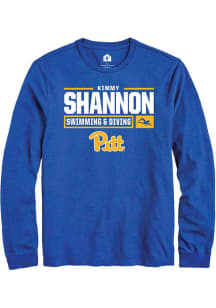 Kimmy Shannon  Pitt Panthers Blue Rally NIL Stacked Box Long Sleeve T Shirt