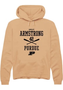 Ansley Armstrong  Rally Purdue Boilermakers Mens Gold NIL Sport Icon Long Sleeve Hoodie