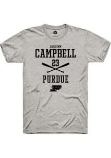Ashlynn Campbell  Purdue Boilermakers Ash Rally NIL Sport Icon Short Sleeve T Shirt