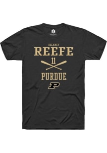 Delaney Reefe  Purdue Boilermakers Black Rally NIL Sport Icon Short Sleeve T Shirt