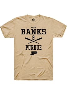 Khloe Banks  Purdue Boilermakers Gold Rally NIL Sport Icon Short Sleeve T Shirt