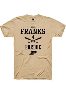 Kylie Franks  Purdue Boilermakers Gold Rally NIL Sport Icon Short Sleeve T Shirt