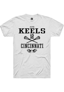 Alyse Keels  Cincinnati Bearcats White Rally NIL Sport Icon Short Sleeve T Shirt