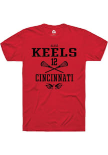 Alyse Keels  Cincinnati Bearcats Red Rally NIL Sport Icon Short Sleeve T Shirt