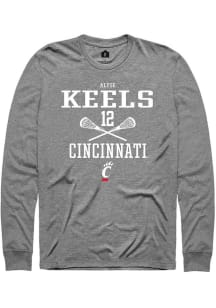 Alyse Keels  Cincinnati Bearcats Graphite Rally NIL Sport Icon Long Sleeve T Shirt