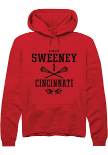 Amanda Sweeney  Rally Cincinnati Bearcats Mens Red NIL Sport Icon Long Sleeve Hoodie