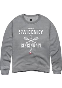 Amanda Sweeney  Rally Cincinnati Bearcats Mens Graphite NIL Sport Icon Long Sleeve Crew Sweatshirt