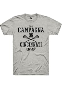 Calli Campagna  Cincinnati Bearcats Ash Rally NIL Sport Icon Short Sleeve T Shirt