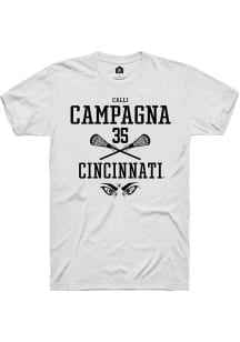 Calli Campagna  Cincinnati Bearcats White Rally NIL Sport Icon Short Sleeve T Shirt