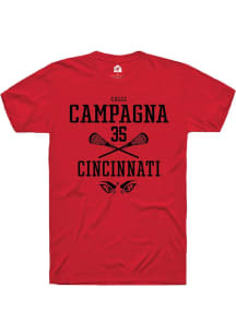 Calli Campagna  Cincinnati Bearcats Red Rally NIL Sport Icon Short Sleeve T Shirt