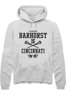 Catherine Barhorst  Rally Cincinnati Bearcats Mens White NIL Sport Icon Long Sleeve Hoodie