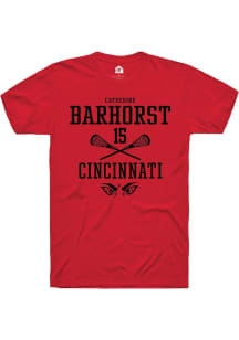 Catherine Barhorst  Cincinnati Bearcats Red Rally NIL Sport Icon Short Sleeve T Shirt