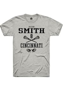 Gillian Smith  Cincinnati Bearcats Ash Rally NIL Sport Icon Short Sleeve T Shirt