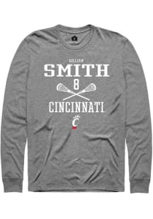 Gillian Smith  Cincinnati Bearcats Graphite Rally NIL Sport Icon Long Sleeve T Shirt