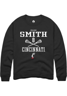 Gillian Smith  Rally Cincinnati Bearcats Mens Black NIL Sport Icon Long Sleeve Crew Sweatshirt