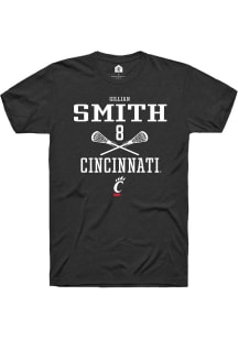 Gillian Smith  Cincinnati Bearcats Black Rally NIL Sport Icon Short Sleeve T Shirt