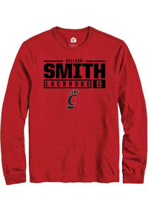Gillian Smith  Cincinnati Bearcats Red Rally NIL Stacked Box Long Sleeve T Shirt