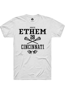 gracie ethem  Cincinnati Bearcats White Rally NIL Sport Icon Short Sleeve T Shirt