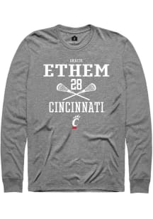 gracie ethem  Cincinnati Bearcats Graphite Rally NIL Sport Icon Long Sleeve T Shirt